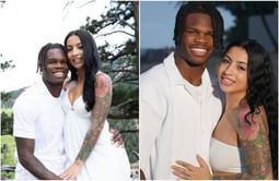 Travis Hunter's wife, Leanna, turns into fashionista mom as she dresses son in special outfit to cheer for Jaguars rookie vs. Bengals