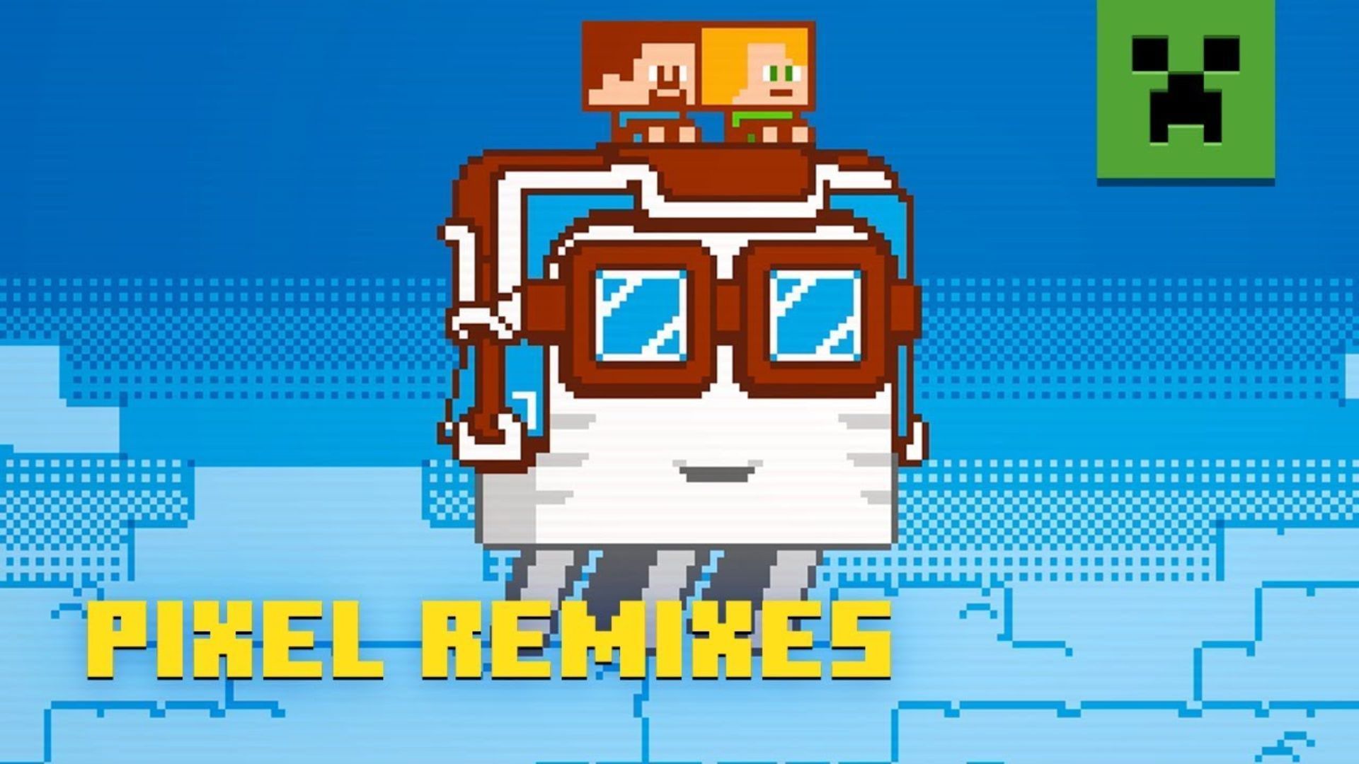 The Pixel Drift album is out to stream (Image via Mojang Studios)
