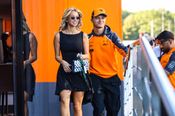 Photo: Lando Norris' girlfriend Margarida Corceiro makes fashion statement as she enters the F1 Italian GP paddock