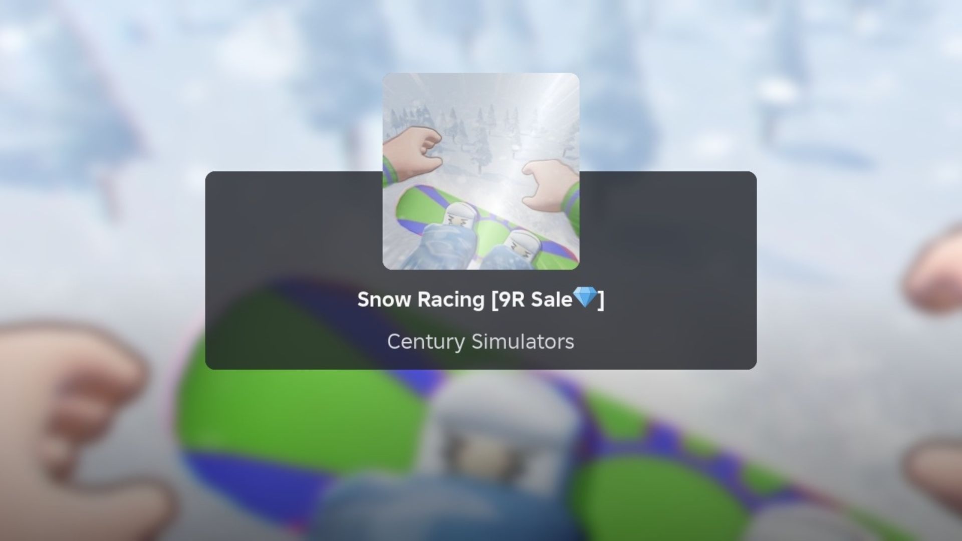 Snow Racing Game Roblox (Image via Roblox)