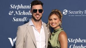 Michael Grove's fiancee Macy Omli poses in off-white bikini during her sun-soaked bachelorette getaway
