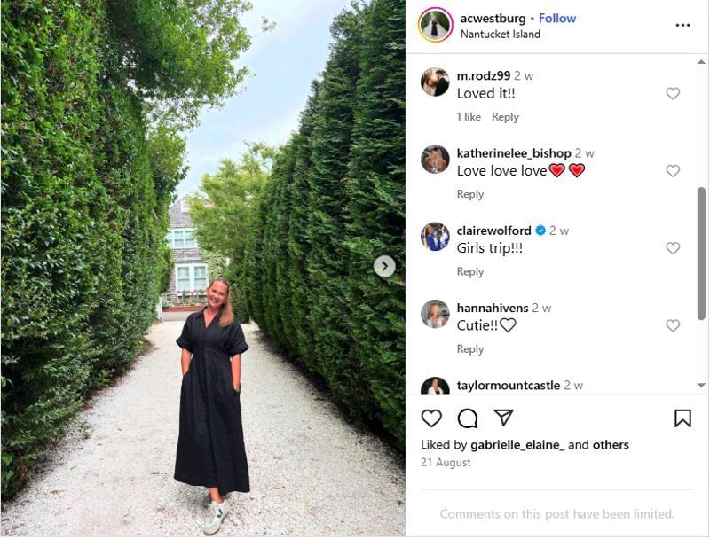 MLB wives reacted to Jordan&#039;s wife Anna&#039;s post. (Via Instagram)