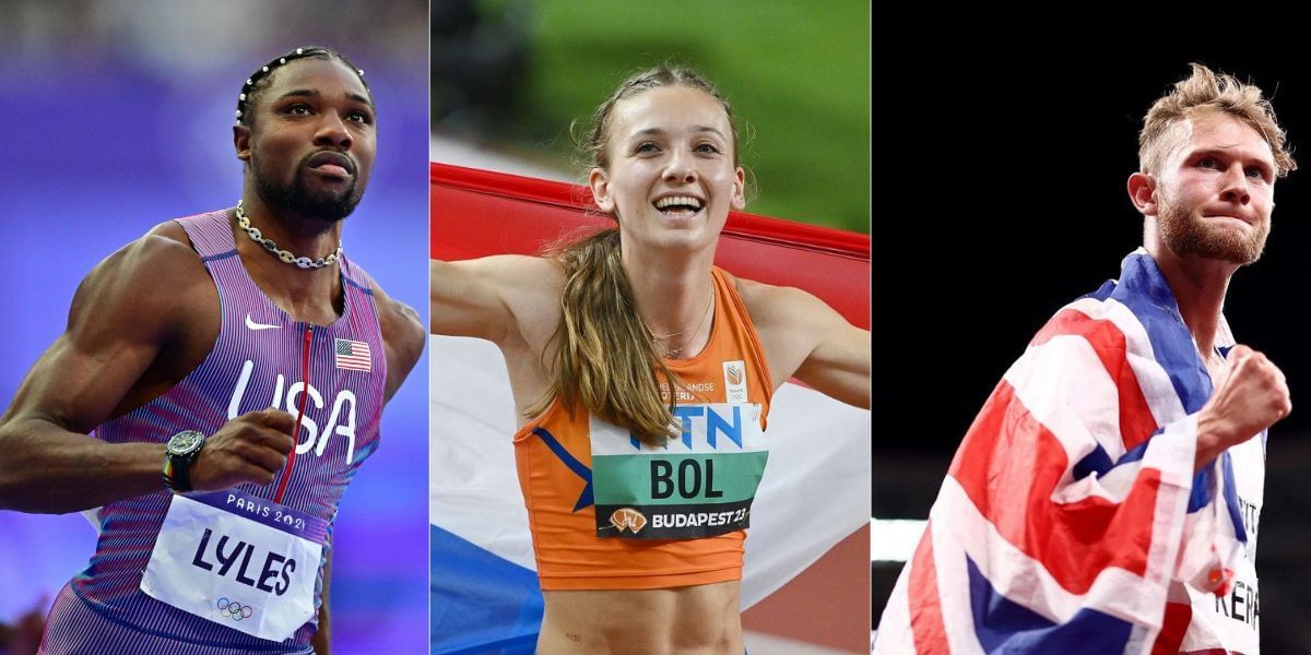 Noah Lyles (L), Josh Kerr (R), Femke Bol (C) will compete on Day 5 of World Athletics Championships 2025. PHOTO: Getty