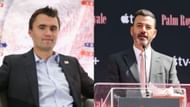 From L to R: Charlie Kirk and Jimmy Kimmel (Image via Getty Images)