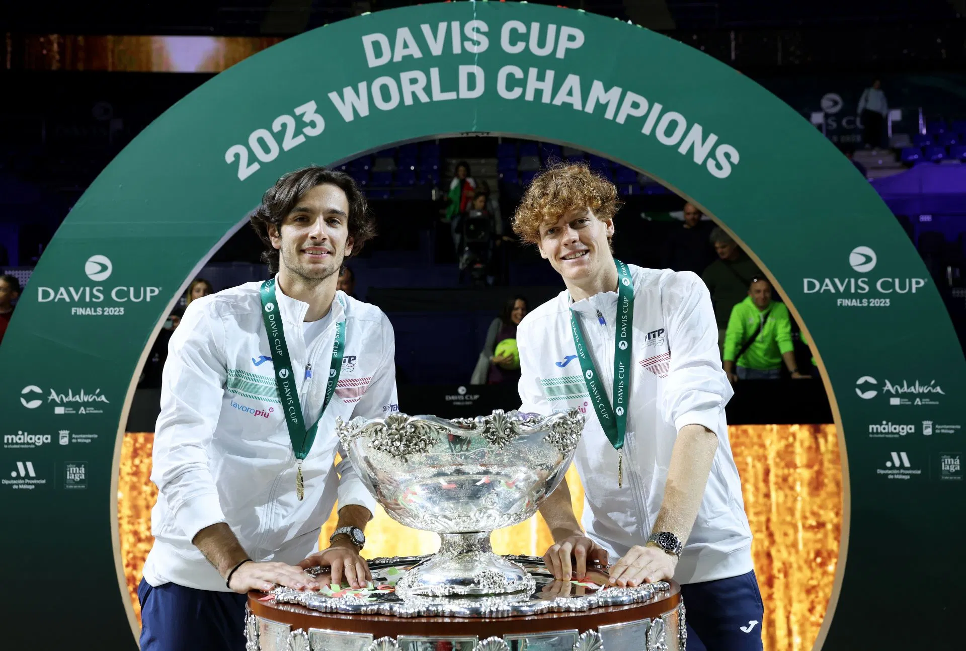 Lorenzo Musetti and Jannik Sinner - Source: Getty