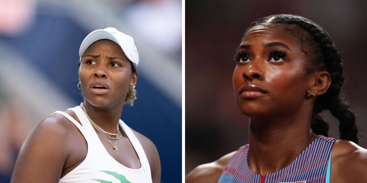 Taylor Townsend and Masai Russell (Images by Getty).