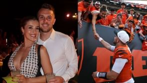 Jake Browning shares wholesome postgame moment with gf Stephanie Niles after leading Bengals to win without Joe Burrow
