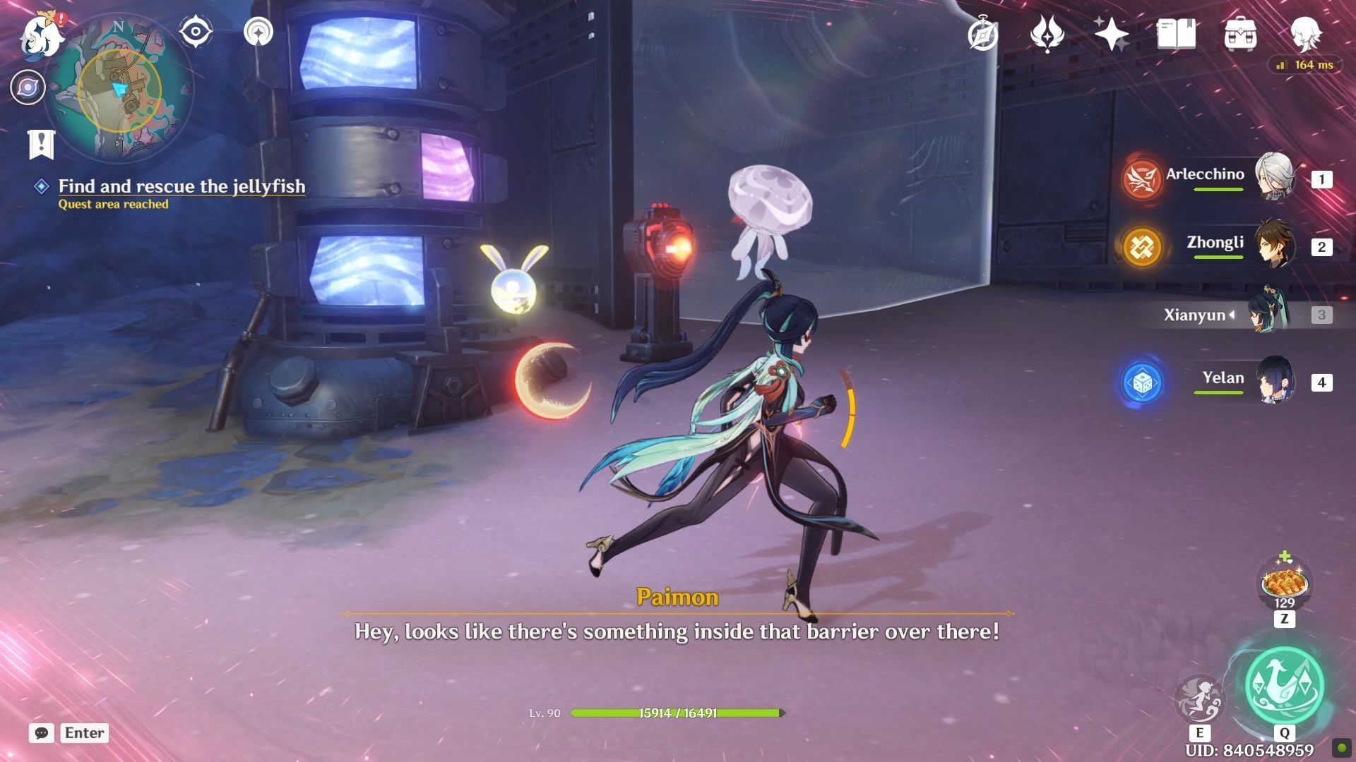 Look for other jellyfish (Image via HoYoverse)