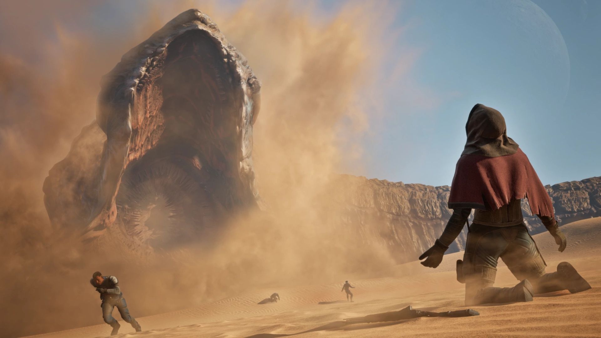 There are things scarier than the Shai-Hulud in Dune Awakening (Image via Funcom)