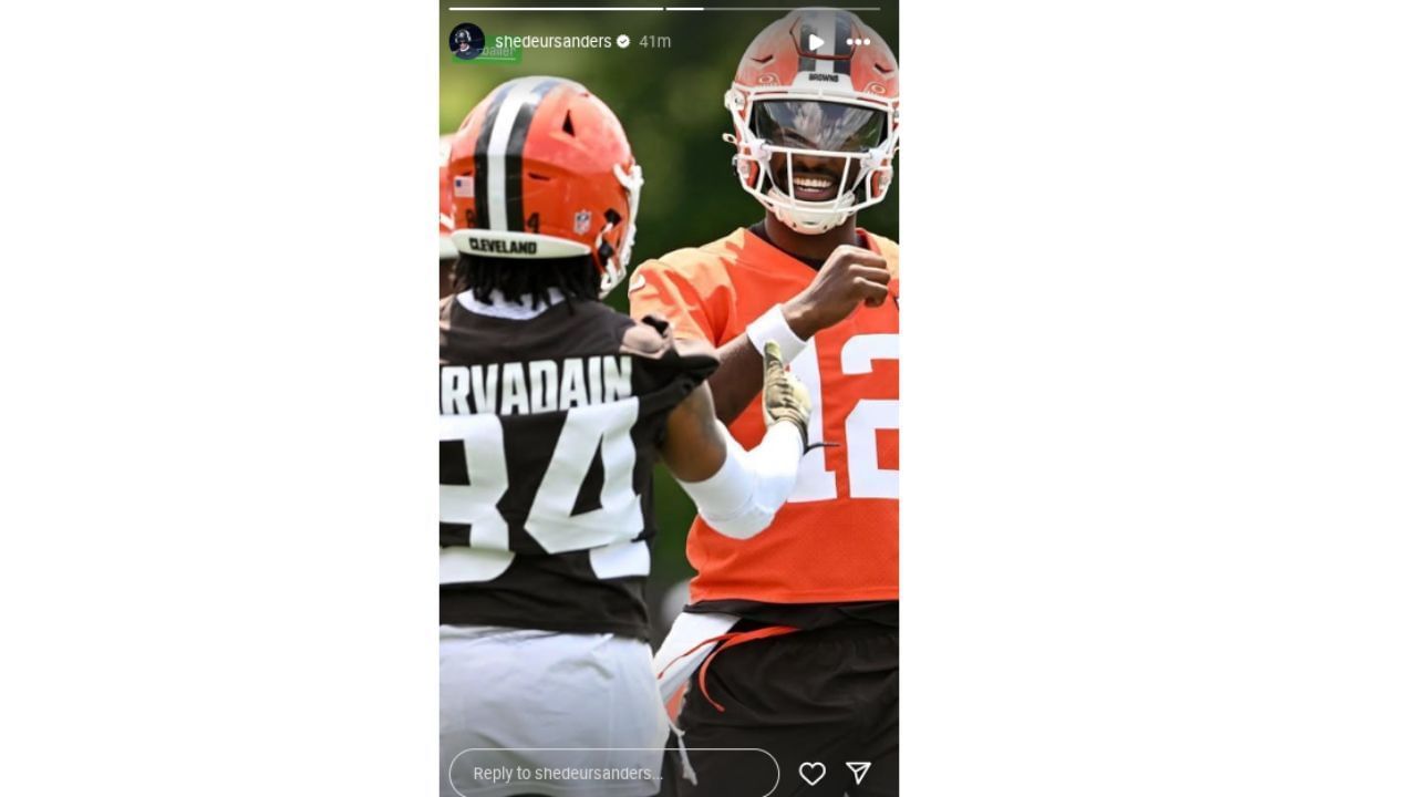 Source: (Via Instagram/ @shedeursanders)