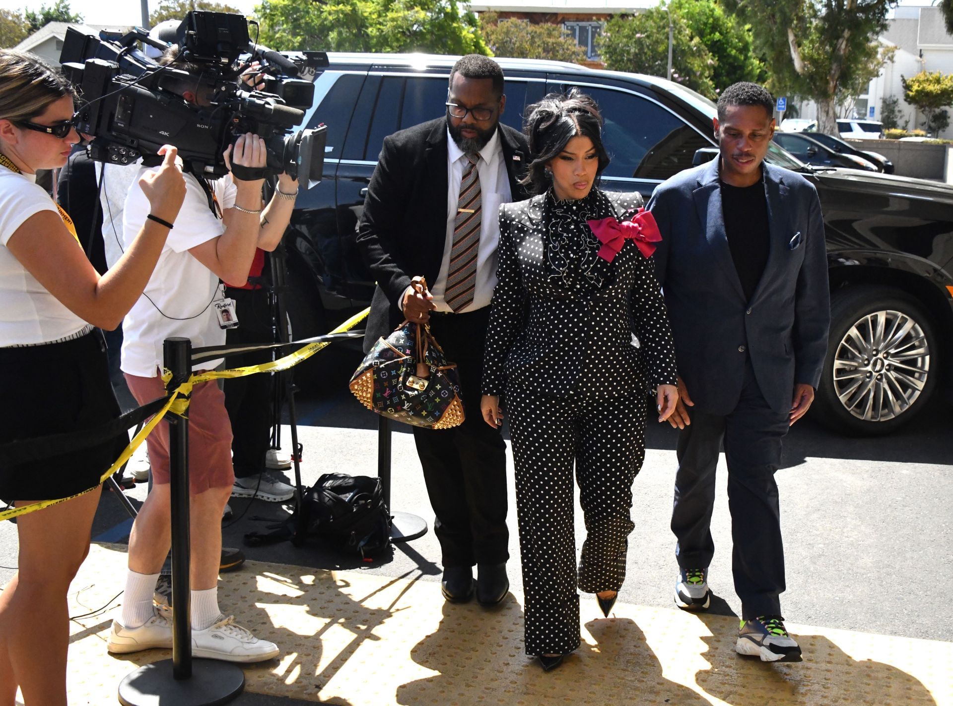 Cardi B on the day of the trial (Image via Getty)