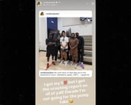 Candace Parker's Instagram story on Thursday (Image source: IG/@candaceparker)