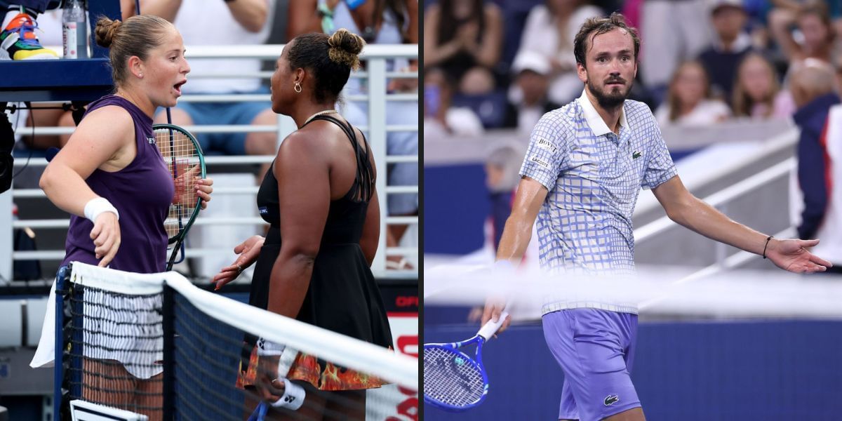 Jelena Ostapenko, Taylor Townsend and Daniil Medvedev all got embroiled in controversies at the US Open 2025. (Photos: Getty)