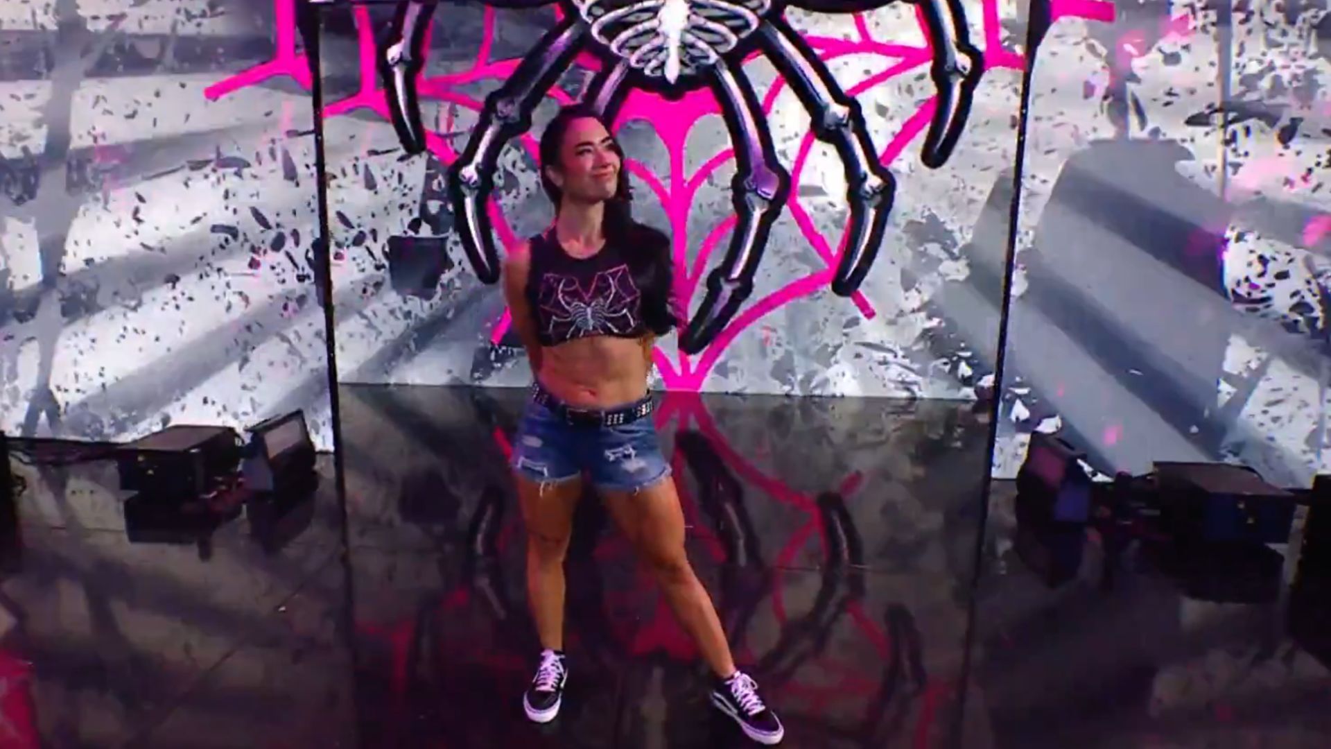 AJ Lee&#039;s return on Smackdown [Image Credits: World Wrestling Entertainment on X]