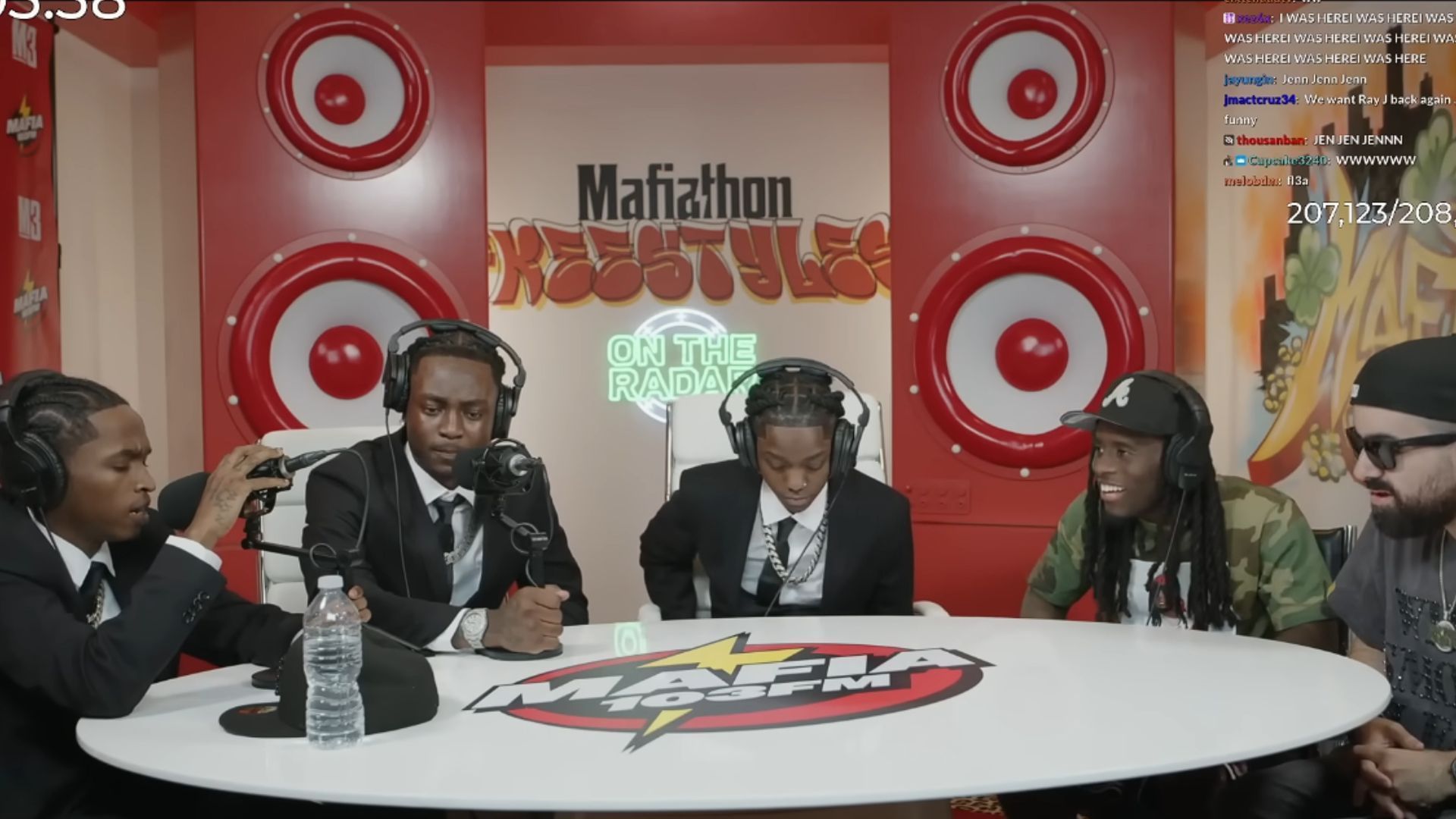 41 raps on Mafiathon radio (Image via Kai Cenat Live/YouTube)