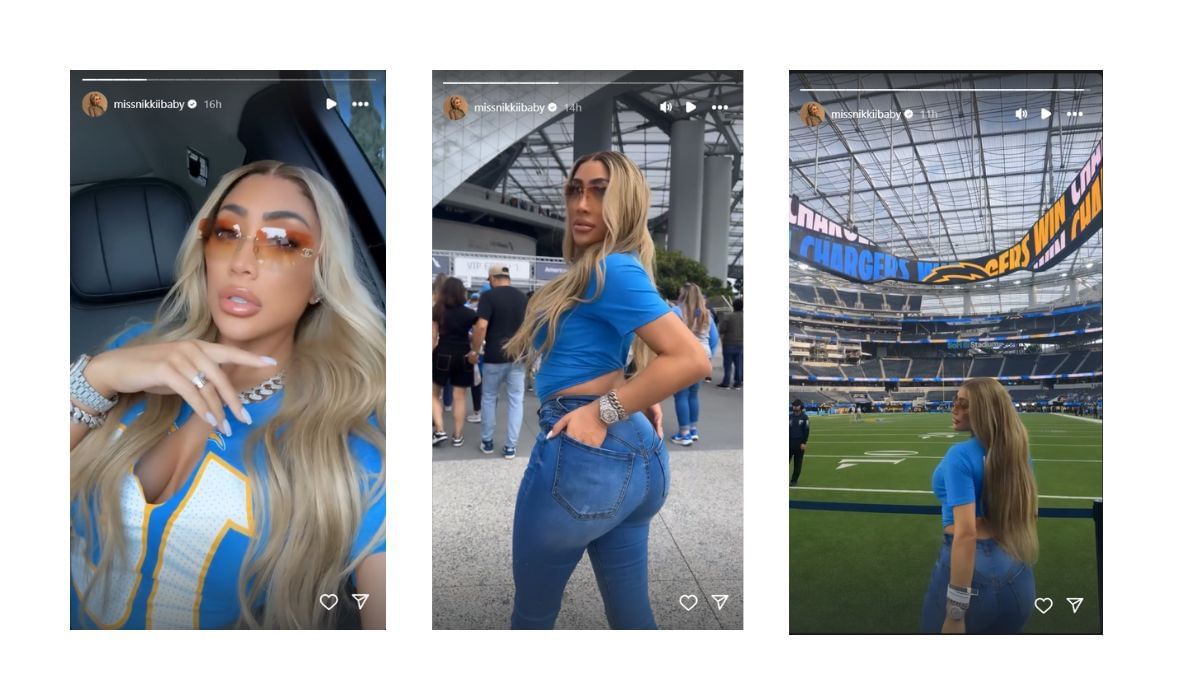 Mudarris shares images from her appearance at the SoFi stadium