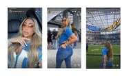 Mudarris shares images from her appearance at the SoFi Stadium