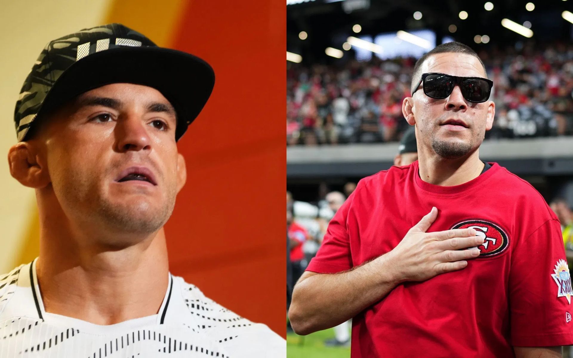 Dustin Poirier (left) wants to face Nate Diaz (right). [Images courtesy: Getty]