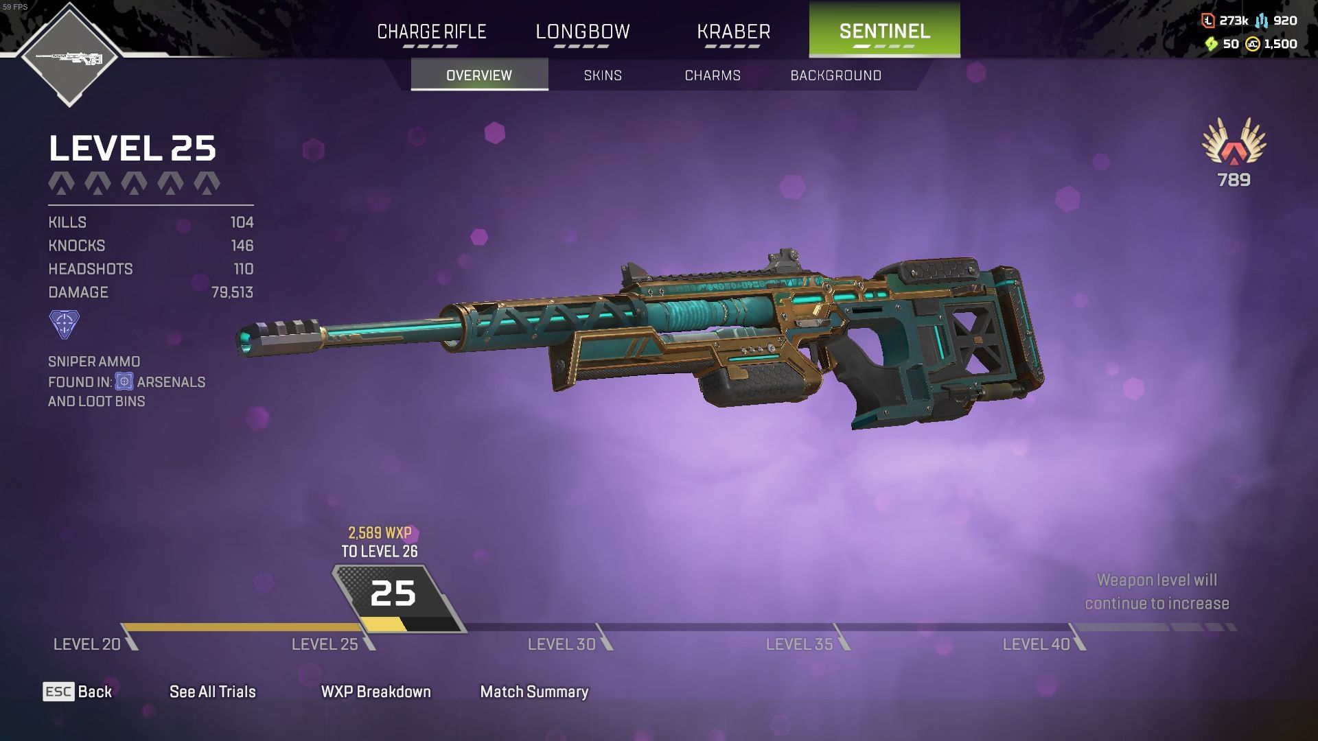Sentinel Sniper Rifle in Apex Legends (Image via EA)