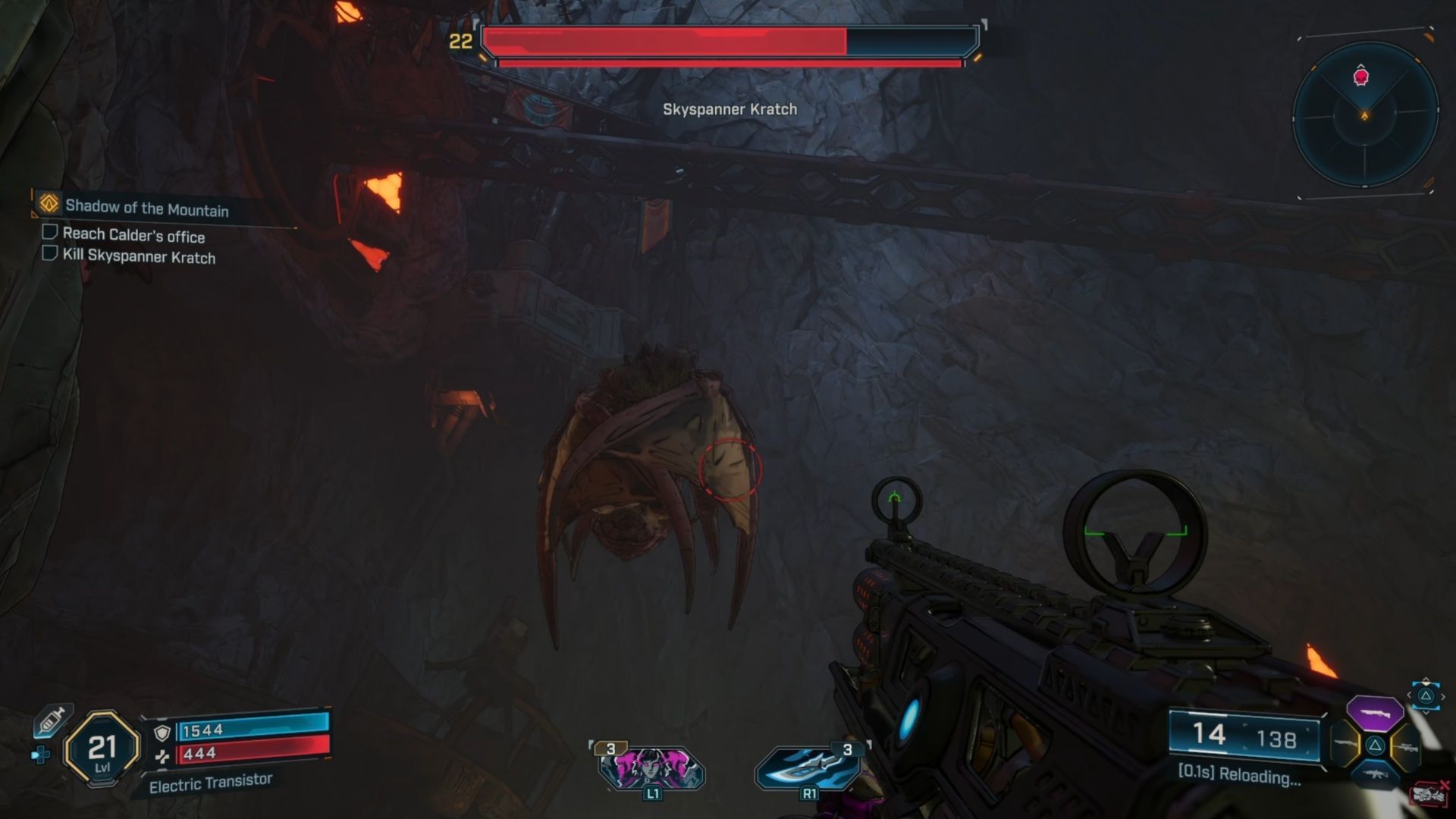 If you see this scrunching up, the boss is going to squirt out Kratch Missiles (Image via 2K Games)