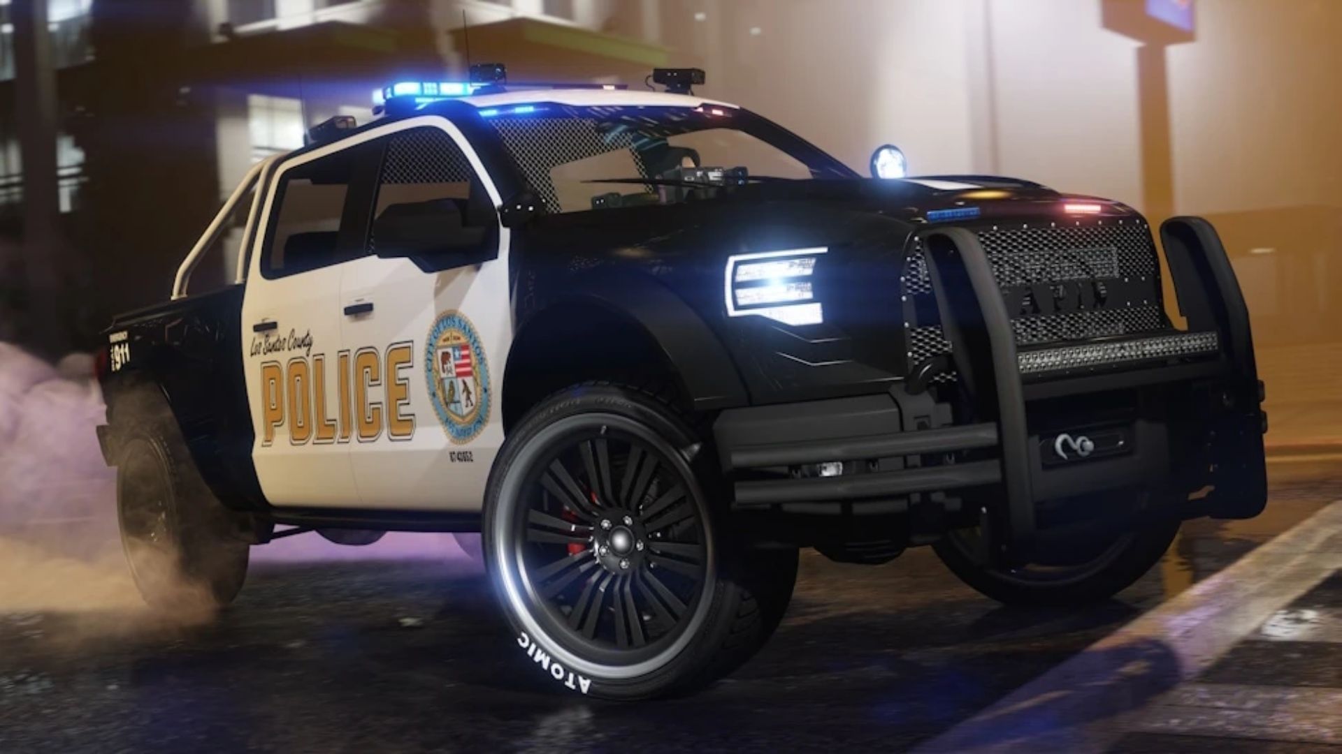 There are different types of police vehicles in the game (Image via Rockstar Games)