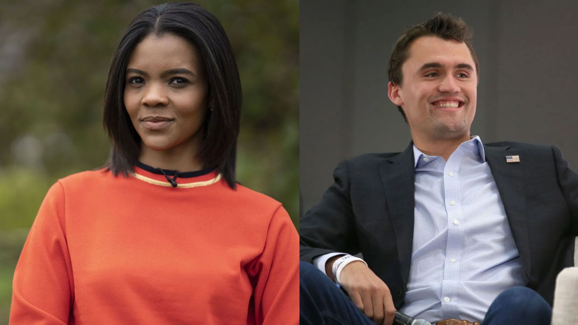 Candace Owens and Charlie Kirk (Image via Getty)