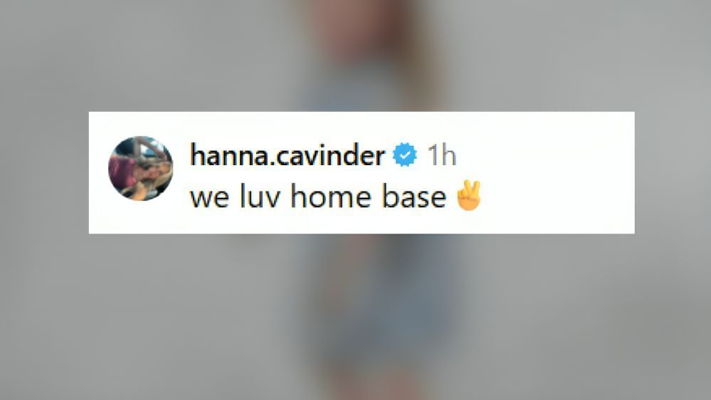 Hanna Cavinder reacts to sister Haley&#039;s IG recap (Image Credit: Hanna/IG)