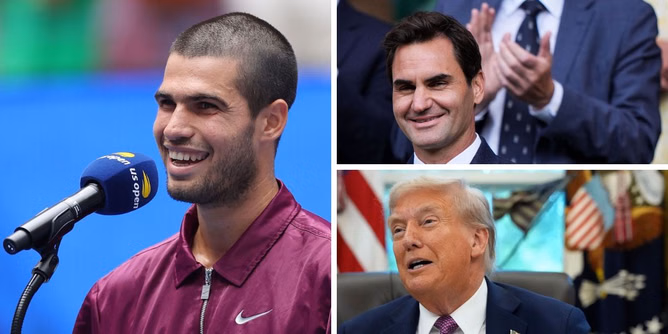 Carlos Alcaraz press conference: Everything Spaniard said after reaching US Open final, from Roger Federer's key advice to Donald Trump's attendance