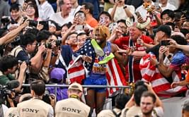 Noah Lyles praises Japanese fans following gift shower at World Athletics Championships
