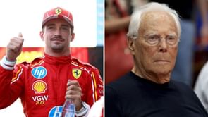 Charles Leclerc shares tribute for legendary fashion icon Giorgio Armani on his death