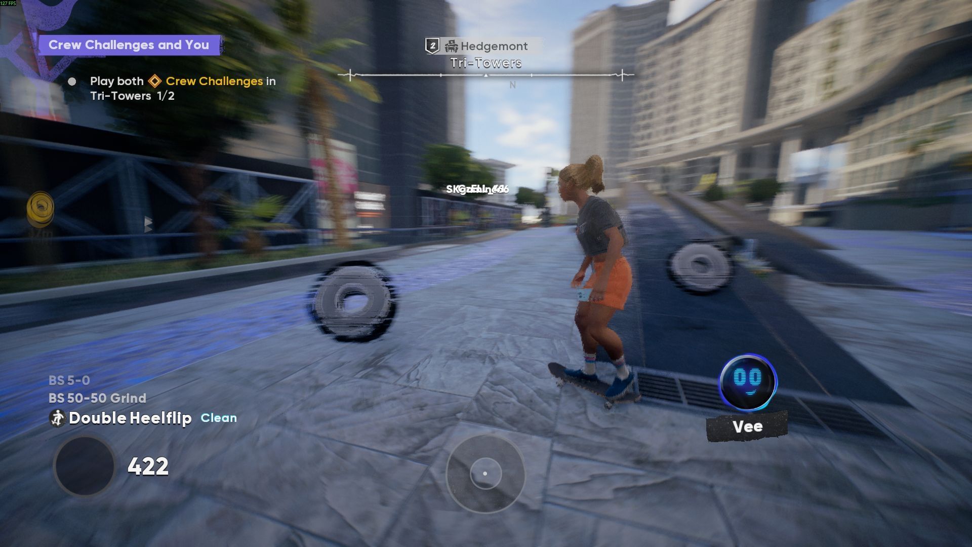 The flick mechanic has a marker at the bottom of the screen (Image via SK Gaming || EA)