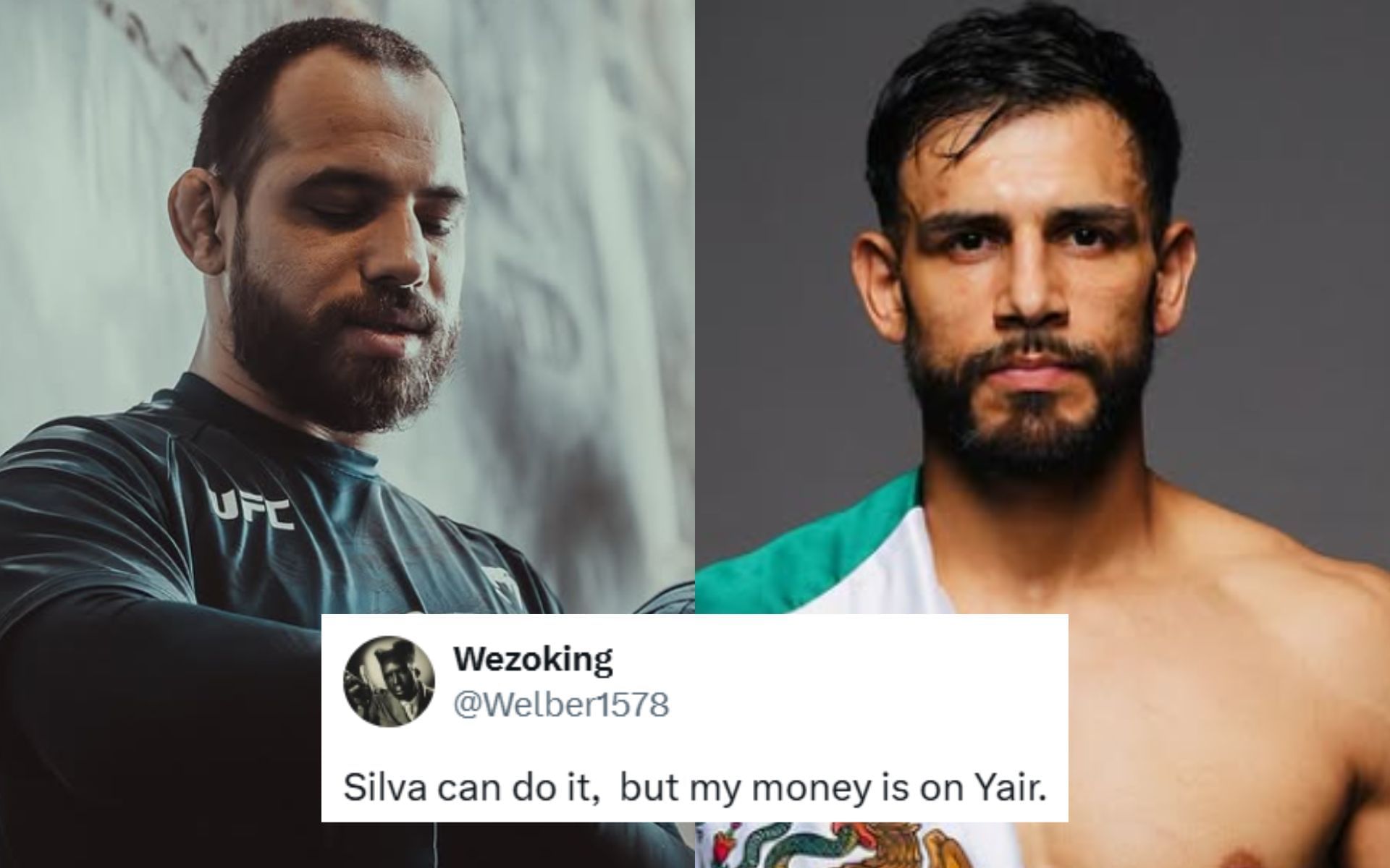 Jean Silva (left) is eyeing a comeback fight against Yair Rodriguez (right). [Images courtesy: @jeansilvamma and @panteraufc on Instagram]