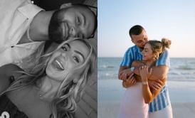 Jake Ferguson drops 2-word reaction as fiancée Haley Cavinder golfs in black miniskirt on Labor Day