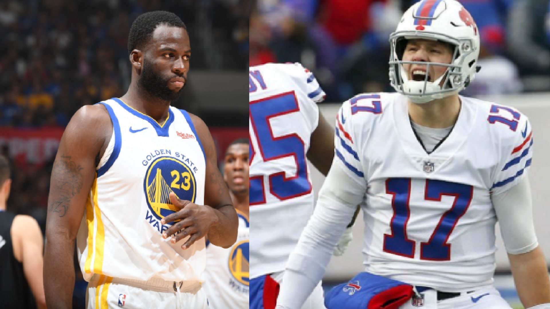 An image of Draymond Green and Josh Allen