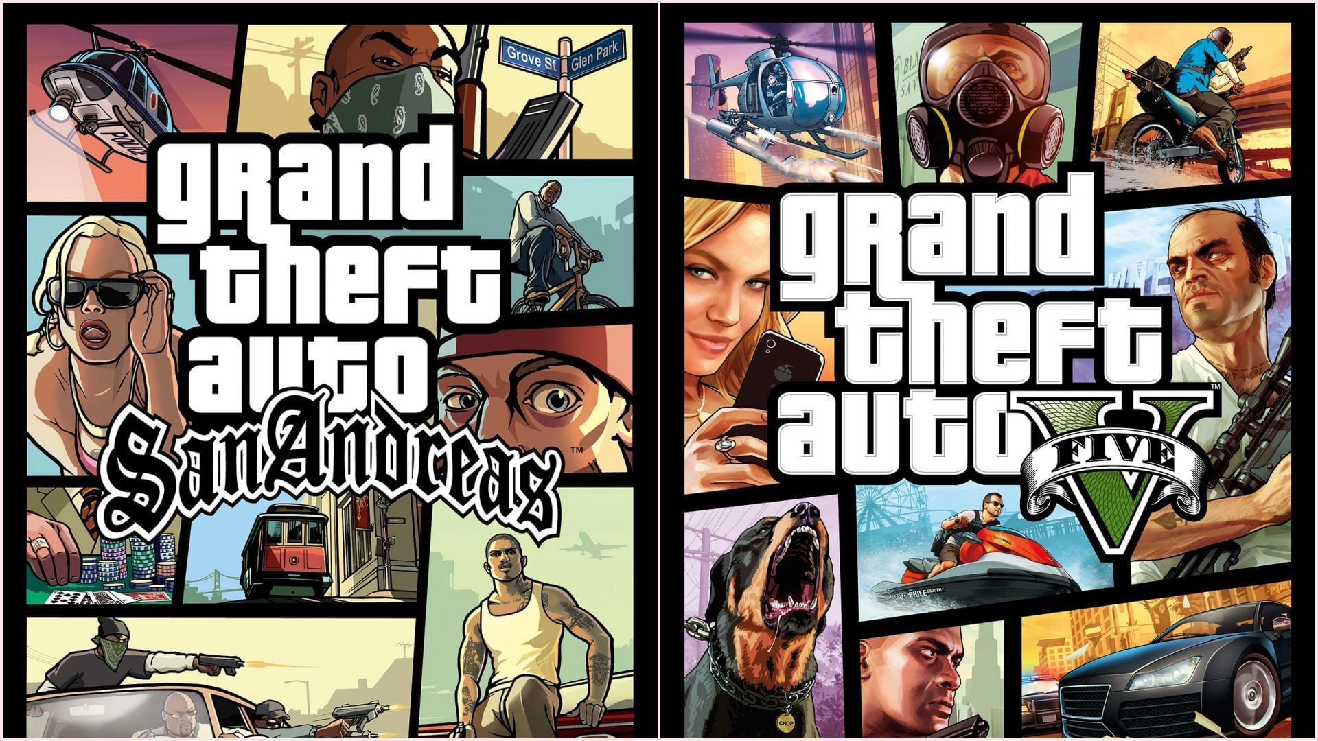 There are several San Andreas references made in GTA 5 and Online (Image via Rockstar Games // GTA Wiki)