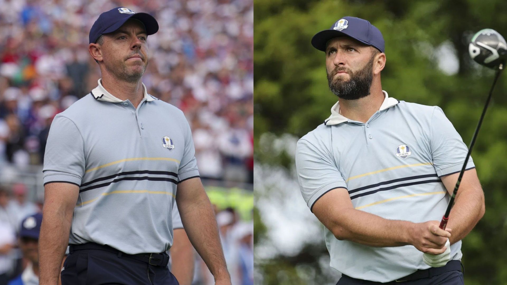 Rory McIlroy and Jon Rahm on Ryder Cup Opening Day / Source: Getty Images