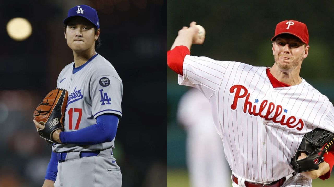 Shohei Ohtani (L), Roy Halladay (R) (Images from - Getty)