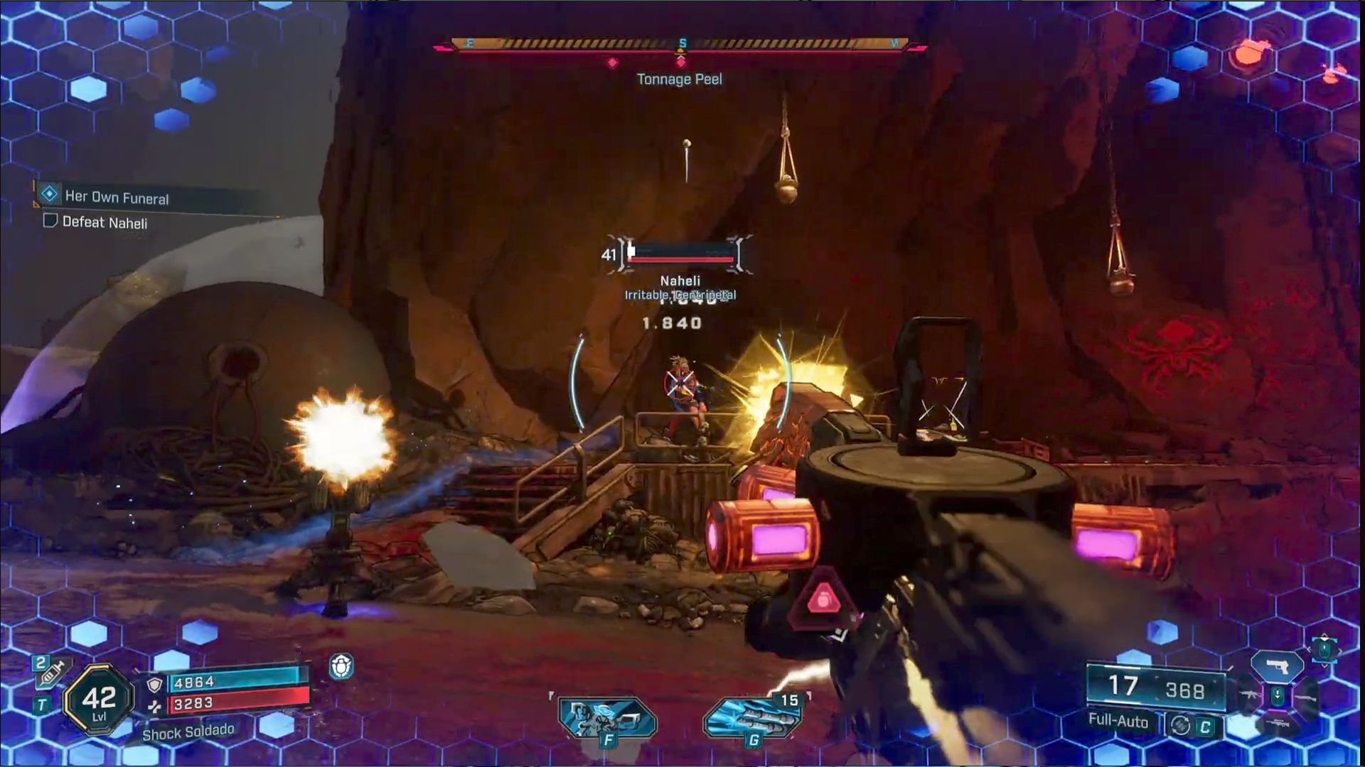 Naheli will appear with a crazed laughter and start attacking you immediately (Imsge via Gearbox Software)