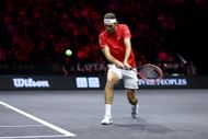 Fritz in action at the Laver Cup - Source: Getty