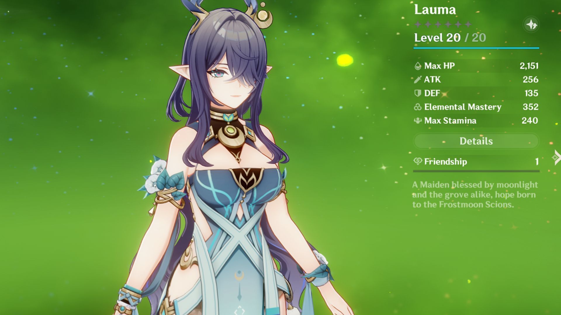 Lauma in Genshin Impact (Image via Sportskeeda Gaming/HoYoverse)