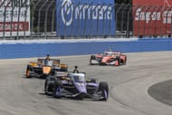 Conor Daly leads two drivers at the 2025 IndyCar Snap-On Milwaukee Mile 250 - Source: Getty