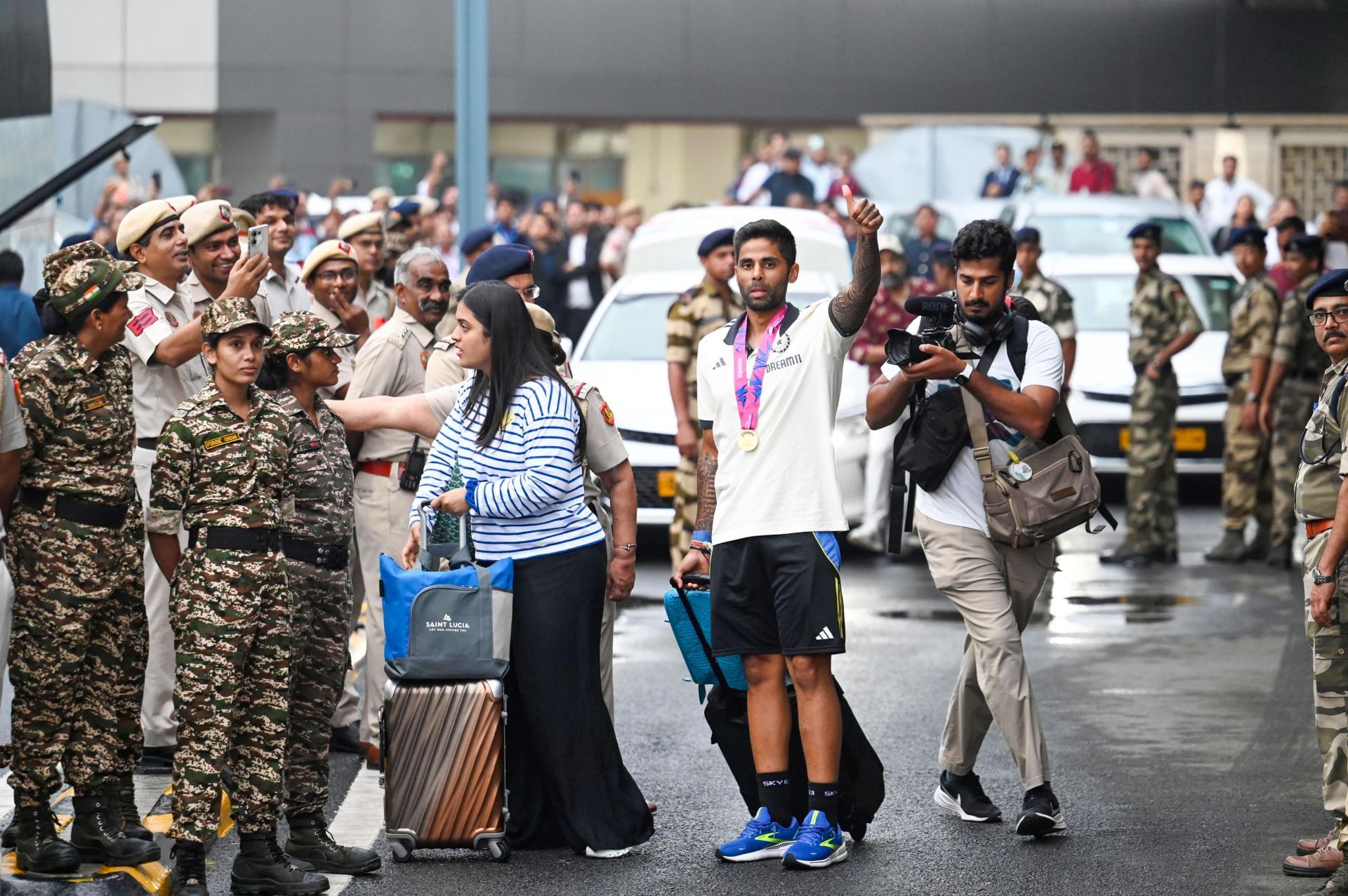 Indian Cricket Team Arrives At Delhi IGI Airport After Winning T20 Cricket World Cup - Source: Getty
