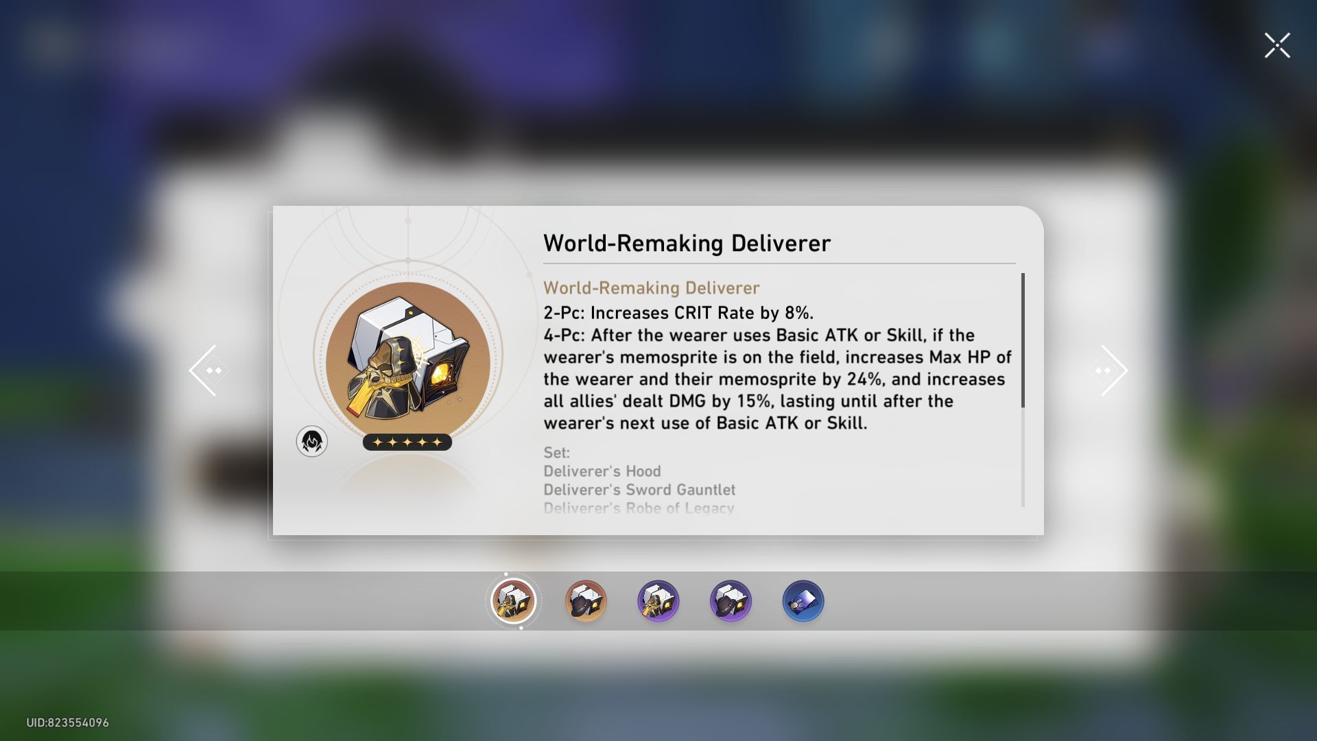 Best Relic set for Evernight (Image via Sportskeeda Gaming || HoYoverse)