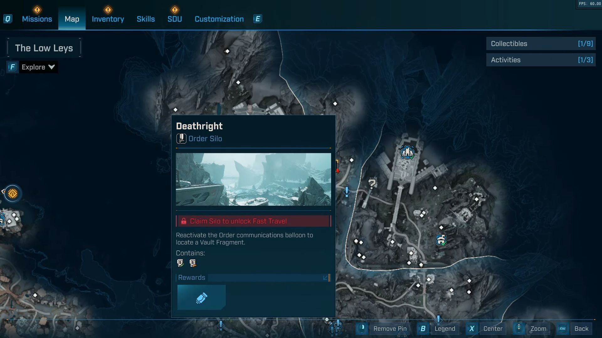 Deathright Silo on the map (Image via 2K | YouTube/ZaFrostPet)