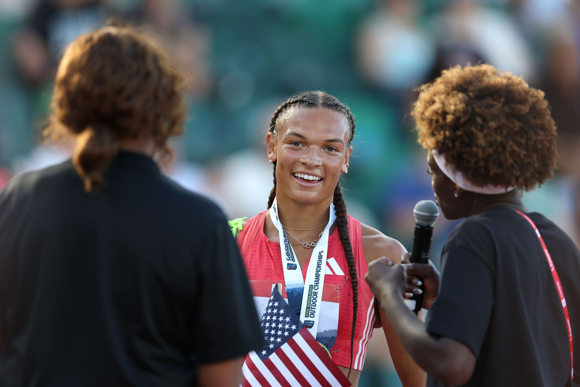 Hall at the 2025 USATF Outdoor Championships (Image Source: Getty)