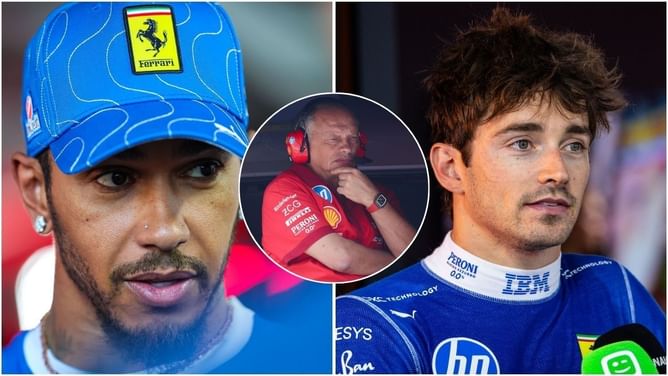 "He’s clueless. Absolutely clueless.": Fans react to Ferrari boss claiming Lewis Hamilton was faster than Charles Leclerc in Monza