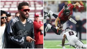 Trae Young lets out 3-word reaction as Baker Mayfield's feud with Texans safety heats up