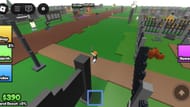 Patio en el juego (figura a través de Roblox)