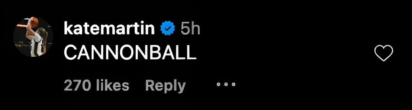 Martin&#039;s IG comment