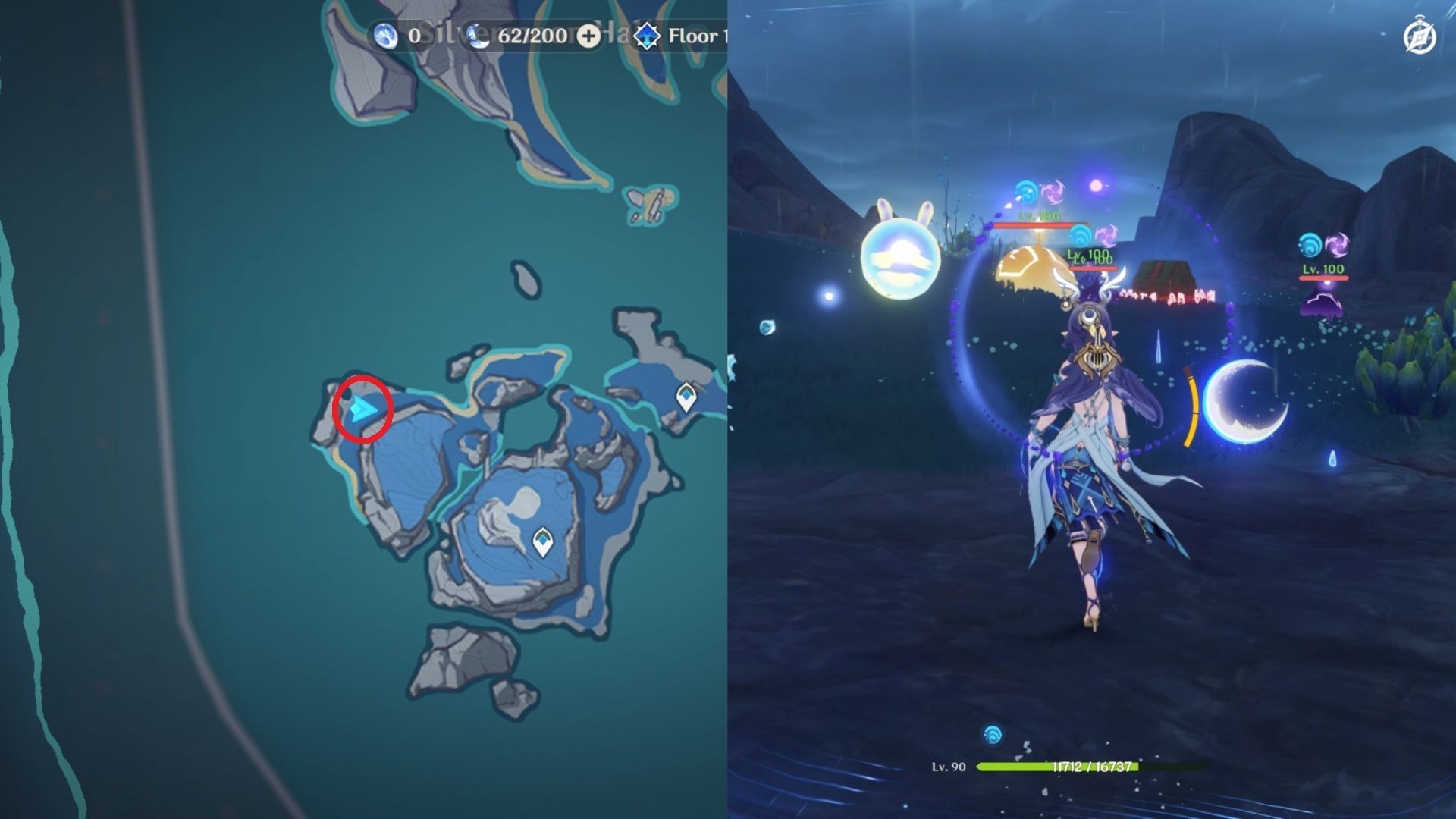 Remarkable Chest in northwest Thunderclap Reef (Image via HoYoverse)